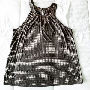 Grey and silver INC sleeveless top